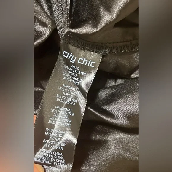 City Chic Elegant Black Dress High Low Design - Picture 10 of 11